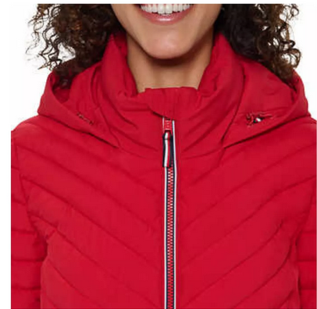 Chaqueta Tommy Hilfiger 100% Original Impermeable Mujer Talla XXL Rojo